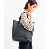 ネイビー | 【インナーポーチ付き】パンチングスクエアバッグ | MK MICHEL KLEIN BAG