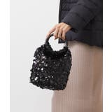 ブラック | [2WAY]リングハンドルスパンコールバッグ | MK MICHEL KLEIN BAG