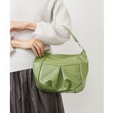 グリーン | [お豆腐より軽い/2WAY]合成皮革ラウンドショルダーバッグ | MK MICHEL KLEIN BAG