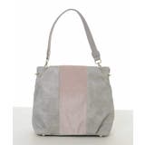 ライトグレー | 異素材ドッキングワンハンドルバッグ | MK MICHEL KLEIN BAG