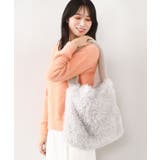 [2WAY]ファーショルダースクエアデザインバッグ | MK MICHEL KLEIN BAG | 詳細画像1 