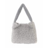 ライトグレー | [2WAY]ファーショルダースクエアデザインバッグ | MK MICHEL KLEIN BAG