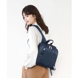 ネイビー | [撥水]フロントタックデザインミニリュック | MK MICHEL KLEIN BAG