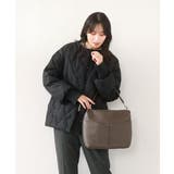 ブラウン | [2WAY]合成皮革ダブルポケットスクエアバッグ | MK MICHEL KLEIN BAG