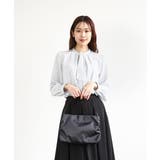 [2WAY]サイドギャザーサテントートバッグ | MK MICHEL KLEIN BAG | 詳細画像17 