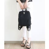 ブラック | [撥水/収納アドバイザー監修]タックデザインコンパクトリュック | MK MICHEL KLEIN BAG
