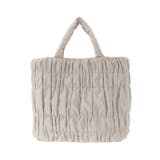 [A4収納可/300g以下の軽量]ギャザーデザインナイロントートバッグ | MK MICHEL KLEIN BAG | 詳細画像12 