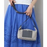 ライトグレー | リネン混ジョイントデザインショルダーバッグ | MK MICHEL KLEIN BAG