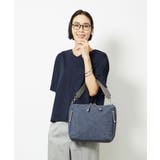 ネイビー | [2WAY]パンチングハンドルサイドファスナーバッグ | MK MICHEL KLEIN BAG