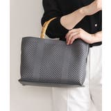 [2WAY]バンブーハンドルパンチングバッグ | MK MICHEL KLEIN BAG | 詳細画像1 