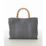 [2WAY]バンブーハンドルパンチングバッグ | MK MICHEL KLEIN BAG | 詳細画像2 