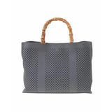 [2WAY]バンブーハンドルパンチングバッグ | MK MICHEL KLEIN BAG | 詳細画像3 