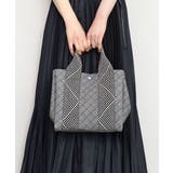 ダークグレー | [2WAY/インバッグ付き]ヘリンボーンハンドルミニトートバッグ | MK MICHEL KLEIN BAG