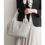グレー | [2WAY/500g以下の軽量]ベルトデザインパンチングトート | MK MICHEL KLEIN BAG