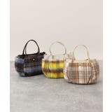 [2WAY]ニュアンスチェックラウンドトートバッグ | MK MICHEL KLEIN BAG | 詳細画像18 