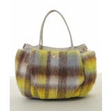 [2WAY]ニュアンスチェックラウンドトートバッグ | MK MICHEL KLEIN BAG | 詳細画像2 