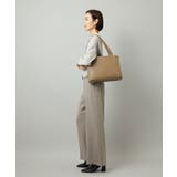 [2WAY/A4収納可]メタルポイント牛革トートバッグ | MK MICHEL KLEIN BAG | 詳細画像14 