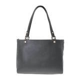 ブラック | [2WAY/A4収納可]メタルポイント牛革トートバッグ | MK MICHEL KLEIN BAG