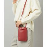 レッド | [軽量]牛革ショルダーウォレットバッグ | MK MICHEL KLEIN BAG