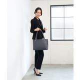 [2WAY/A4収納可]メタルポイント牛革トートバッグ | MK MICHEL KLEIN BAG | 詳細画像15 