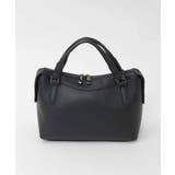 ブラック | [2WAY/軽量]ダブルジップレザーコンパクトバッグ | MK MICHEL KLEIN BAG