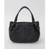 ブラック | [2WAY]リングデザイン牛革コンパクトトート | MK MICHEL KLEIN BAG