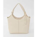 アイボリー | [2WAY]ベルトデザインレザーミニトート | MK MICHEL KLEIN BAG