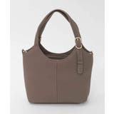 ベージュ | [2WAY]ベルトデザインレザーミニトート | MK MICHEL KLEIN BAG