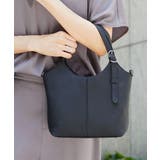 ブラック | [2WAY]ベルトデザインレザーミニトート | MK MICHEL KLEIN BAG