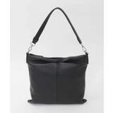 ブラック | [2WAY]タックデザイン牛革スクエアショルダーバッグ | MK MICHEL KLEIN BAG