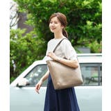 ベージュ | [A4サイズ対応]カウレザーBIGトートバッグ | MK MICHEL KLEIN BAG