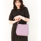 ラベンダー | [2WAY]型押し牛革ワンハンドルバッグ | MK MICHEL KLEIN BAG