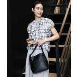 ブラック | [2WAY]型押し牛革ワンハンドルバッグ | MK MICHEL KLEIN BAG