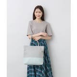 ライトグレー | [A4収納可]カウレザースクエアトートバッグ | MK MICHEL KLEIN BAG