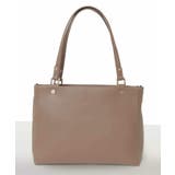ライトグレー | [2WAY/A4収納可]メタルポイント牛革トートバッグ | MK MICHEL KLEIN BAG