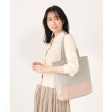 [A4収納可]バイカラーデザイン牛革トートバッグ | MK MICHEL KLEIN BAG | 詳細画像16 