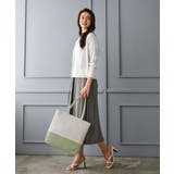 [A4収納可]バイカラーデザイン牛革トートバッグ | MK MICHEL KLEIN BAG | 詳細画像20 