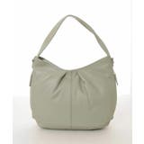 グリーン | [2WAY]タックデザイン牛革ショルダーバッグ | MK MICHEL KLEIN BAG