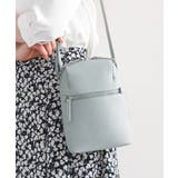 ライトブルー | [300g以下の軽量]牛革ラウンドジップショルダーバッグ | MK MICHEL KLEIN BAG