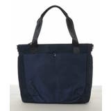 ネイビー | [撥水/2WAY]多機能ポケットビッグスクエアバッグ | MK MICHEL KLEIN BAG