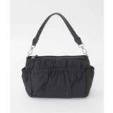 ブラック | [2WAY]フリルギャザーコンパクトショルダーバッグ | MK MICHEL KLEIN BAG