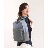 ブルーグレー | [軽量/A4収納可]異素材ジョイントナイロンリュックサック | MK MICHEL KLEIN BAG