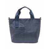 ネイビー | [2WAY]三層構造切り替えデザイントートバッグ | MK MICHEL KLEIN BAG