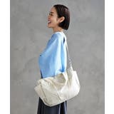 アイボリー | [2WAY/A4収納可]スター柄タックデザイントートバッグ | MK MICHEL KLEIN BAG