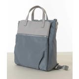 ライトブルー | [3WAY/撥水加工]異素材MIXナイロンリュック | MK MICHEL KLEIN BAG