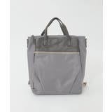 グレージュ | [3WAY/撥水]レザーナイロン多機能スクエアバッグ | MK MICHEL KLEIN BAG