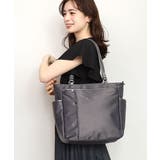 [2WAY/A4収納可]多機能ポケットナイロントートバッグ | MK MICHEL KLEIN BAG | 詳細画像1 