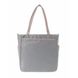 [2WAY]レザーパイピングナイロンスクエアトートバッグ | MK MICHEL KLEIN BAG | 詳細画像4 