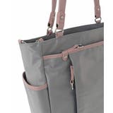 [2WAY]レザーパイピングナイロンスクエアトートバッグ | MK MICHEL KLEIN BAG | 詳細画像7 