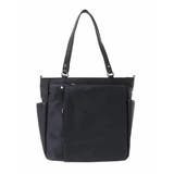 ブラック | [2WAY]レザーパイピングナイロンスクエアトートバッグ | MK MICHEL KLEIN BAG